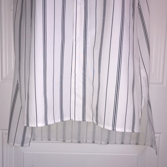 🔴 4/$15 CUPSHE Striped Button Front Kimono SS Cover Up size S NWT * no belt - Picture 6 of 13